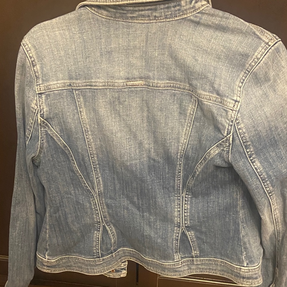 WHBM Women's Blue Denim Jacket - Picture 6 of 7